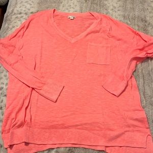 Like new bright melon thin sweater